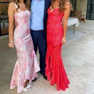 Lovers and Friends// Keva Gown in Red & Pink thumbnail 8