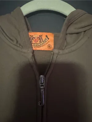 Juicy Couture Sz Small Vintage Y2K Full Zip Hoodie Ruche Details Chateau Couture thumbnail 5