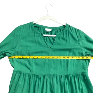 J. Jill Jardin Fern Green Linen Mixed Quarter Women Dress Size Médium NWOT thumbnail 9
