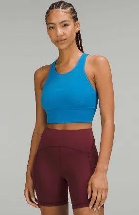 Lululemon wunder train longline bra C/D cup in poolside thumbnail 1