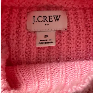 J. Crew Cotton Blend Cable Knit Mock Neck Sweater Bright Peppermint Size Small thumbnail 7
