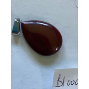 Variety Stone Pendants Lot - onyx, abalone, lapis, jasper, bloodstone thumbnail 12