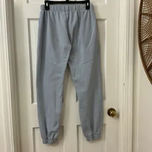 John Galt Sweatpants Women One Size Light Blue Cotton Joggers Pockets Fleece Y2K thumbnail 3