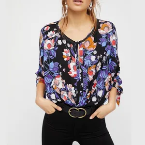 {Free People} Floral Keepin' On Top Size Small thumbnail 2