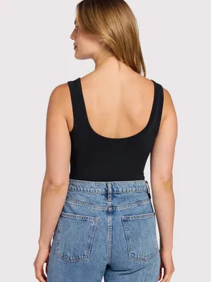 NWOT Nuuds Seamless Scoop Tank Bodysuit Small thumbnail 3