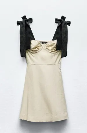 ZARA Ruffled Mini Dress thumbnail 7
