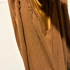 Zara 3/4 Sleeve V Neck‎ Ruffle Dress Black Bow brown size small thumbnail 5
