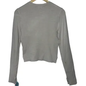Abercrombie & Fitch Beige Tan Ribbed Knit Long Sleeve Crew Neck Sweater Size M thumbnail 2