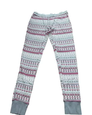Victoria's Secret Pink‎ Fair Isle Print Thermal Leggings M thumbnail 1