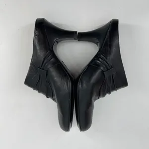 Sofft Black Leather‎ Heeled Mules Size 9M Dressy Slip On Heels Comfort thumbnail 6
