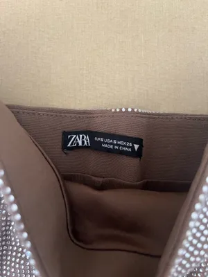 ZARA Strapless Rhinestone Top thumbnail 2