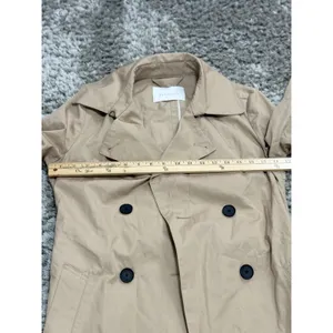 Everlane Women’s Brown Double Breasted Belted Trench Coat Long Jacket Size XS thumbnail 14