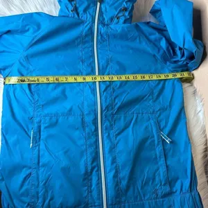 Columbia Omni-Shield Blue Outdoor Packable Windbreaker Rain Jacket Size Medium thumbnail 9