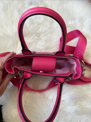 Madden NYC Hot Pink Mini Satchel with Detachable Strap & Rhinestone Pouch thumbnail 10