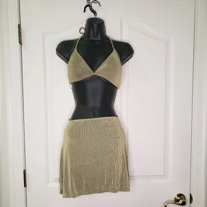 NWOT 3 Piece Bikini Swimsuit Size L thumbnail 4