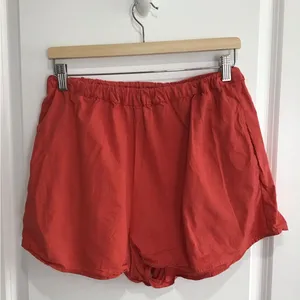 Free People Orange Athletic Shorts Relaxed Fit thumbnail 1