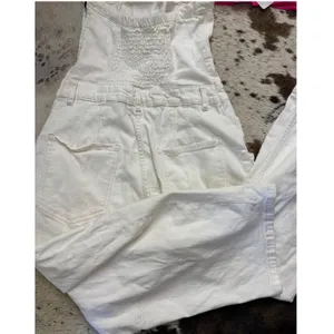 We The Free Je Suis Pret Barrel Jumpsuit In White Size Medium thumbnail 6