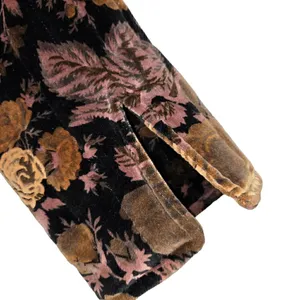 Sun N Sand Womens Small Quilted Jacket Floral Brown Black Fall Colors thumbnail 4