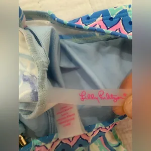 Lilly Pulitzer Brenta Tankini Top Multi Saltwater Blue Women’s Size 4 thumbnail 5