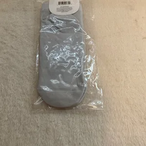 Gray Ankle Socks with Red Lip Graphic thumbnail 4
