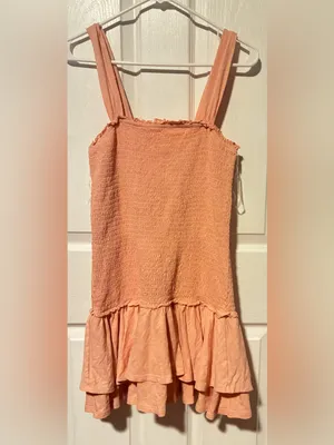 American Eagle Outfitters Smocked Ruffle Mini Dress in thumbnail 2