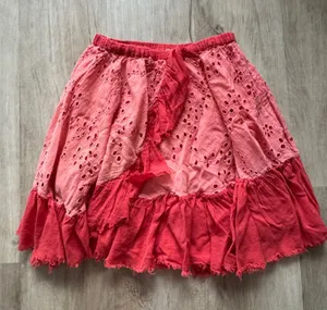 FP One Free People Fairy One Talulah Eyelet Mini Skirt Sz XS thumbnail 1