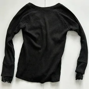 P.S. Kate Black Long‎ Sleeve Top Sz SM thumbnail 3