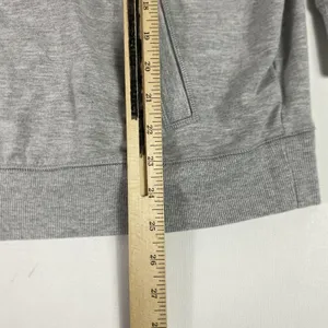 Lauren Ralph Lauren Jacket Womens‎ 2X Gray Full Zip Knit Striped Sleeve Logo thumbnail 6