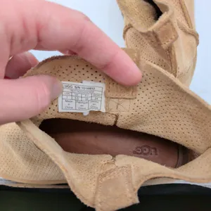 UGG Classic Unlined Mini Perf 1016852 Tan Perforated Suede Ankle Boots Womens 7 thumbnail 7