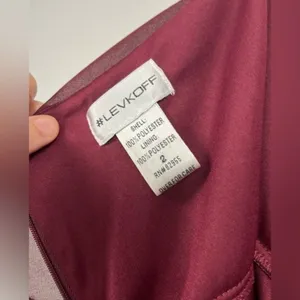 NWT Bill Levkoff Bridesmaid Dress Style 7006 in The Color Wine 2 Prom Wedding thumbnail 8