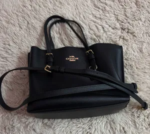 Coach Bag Leather With Red Inside thumbnail 1