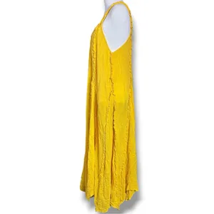 Free People Bohemian Ethereal Goddess Gauze Mckinley Maxi Dress Marigold Medium thumbnail 12