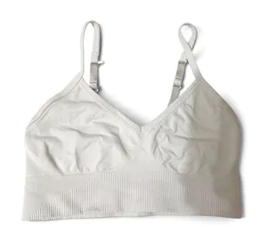 Lululemon Ebb to Street sports Bra white Minimalist Light Support size 4 thumbnail 1