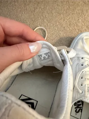 Vans White Canvas Low-Top Trainers thumbnail 2