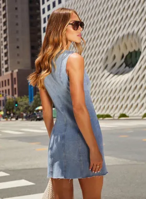 Calypso Denim Dress Blue thumbnail 5