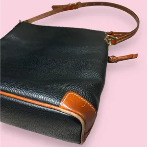 Vintage Dooney & Bourke CLAREMONT Cross Body Pebbled Leather Purse thumbnail 10