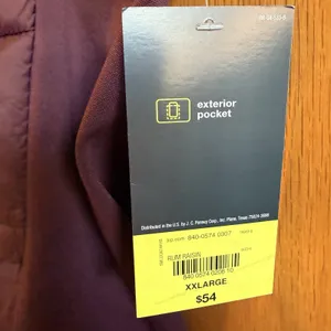 NEW Xersion XXL Womens Maroon Quilted Puffer Vest Full Zip Pockets Stretch thumbnail 2