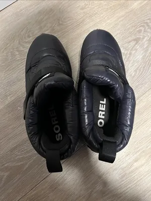 SOREL ONA RMX Waterproof Women's Puffy Strap Bootie Black Snow Boots, Size 9 thumbnail 8