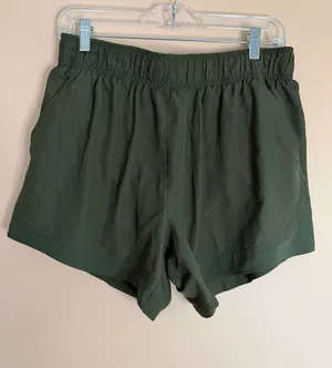 Athletic Works Olive Green Women's Athletic Shorts thumbnail 1