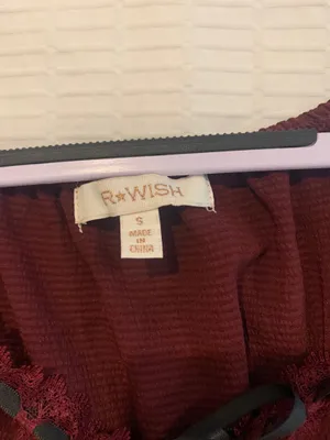 R wish burgundy top Red thumbnail 2