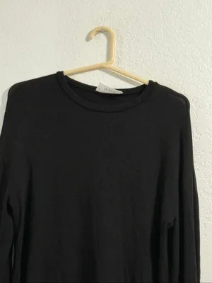Reformation Jeans Black long Sleeve T-Shirt Women’s Sz S Tencel thumbnail 2