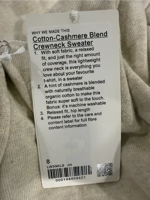 lululemon athletica Cream Crewneck Sweater thumbnail 6