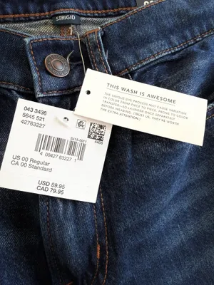 American Eagle Dreamy Drape Barrel Mid-Rise Strigid Dark Wash Jeans Size 00 NWT thumbnail 5