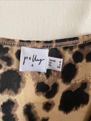 Leopard Print Tie-Front Camisole in Brown and Black thumbnail 2