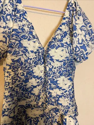 Fortunate one moonlight melody mini dress‎ blue Size Medium NWT thumbnail 10