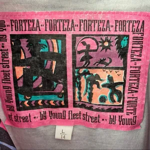 Vintage Y2K Forteza Pink Nylon Jacket Windbreaker size large thumbnail 2