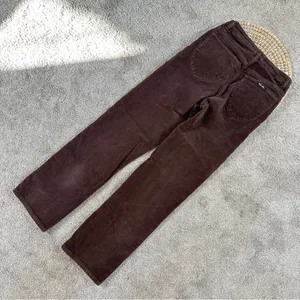 Rolla’s Women’s Original High Rise Straight Leg Corduroy Pants in Dark Brown 26 thumbnail 7