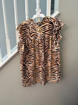 tiger print blouse thumbnail 2