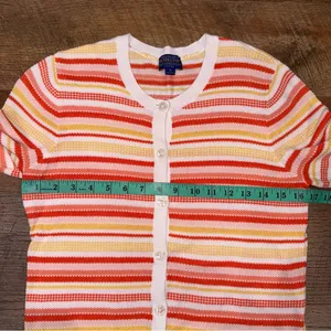 Pendleton Button Down Striped Cardigan Size Medium thumbnail 6