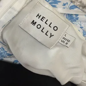 Hello Molly full of fun blue tiered maxi dress size L thumbnail 4